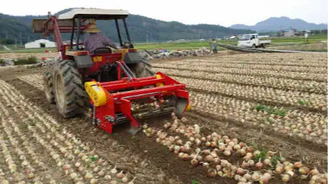 GK7 Tractor Implements for deep tillage in root vegetable farming.