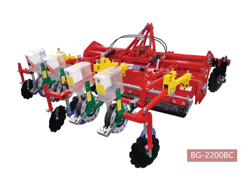 Capable of planting multiple rows simultaneously in a single pass