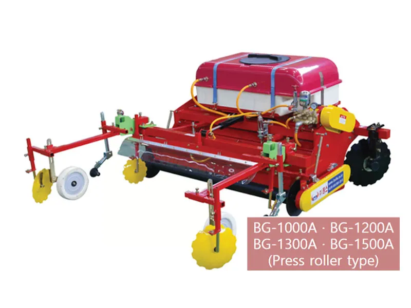 Equipped with a rear press roller for perfectly leveled flat beds