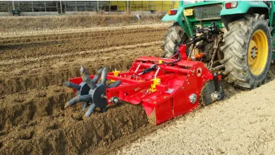 Close up of perfectly spaced planting holes created by ORATEXCA GK7 BG-1200P