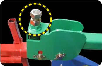 Tension control bolt for precise pressure adjustment on ORATEXCA GK7 BG-2007