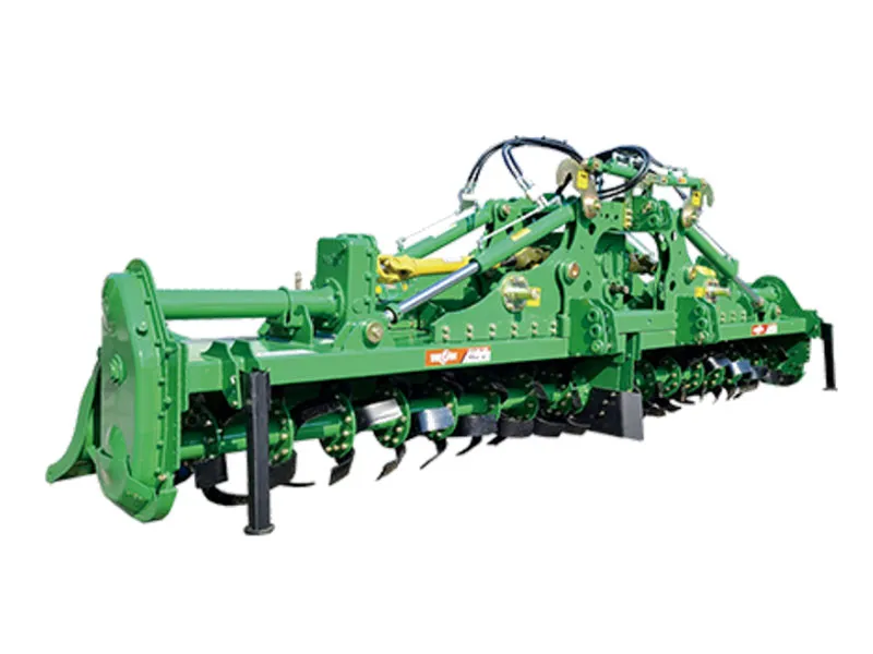 Safe and Compact Transport: The PFW series easily folds to a narrow width using heavy-duty hydraulic cylinders, ensuring secure road mobility.