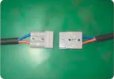 Quick connect power terminals on ORATEXCA GK7 hose reel