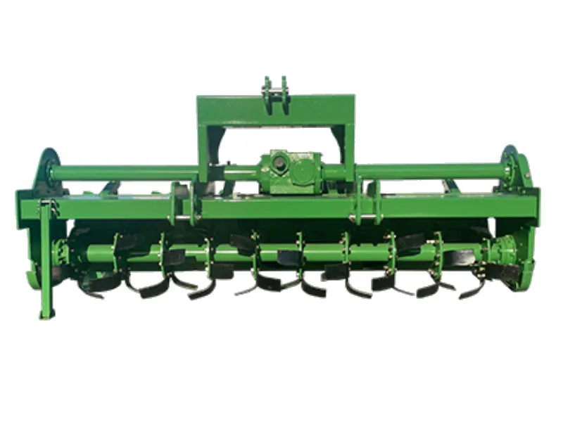 Heavy-duty tiller shaft and rear cover ensuring a perfectly leveled soil finish