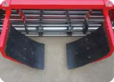 High speed flail rotor and safety rubber flaps on ORATEXCA GK7 stem crusher